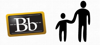 Image of Blackboard logo and parent-child