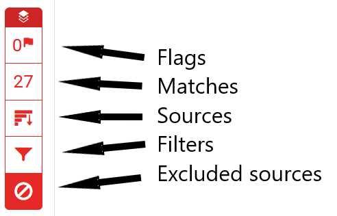 Labelled buttons of Insight Panel