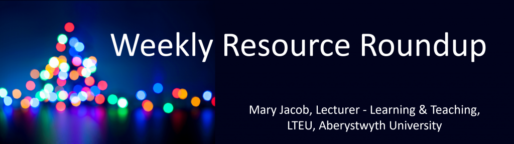 Weekly Resource Roundup 