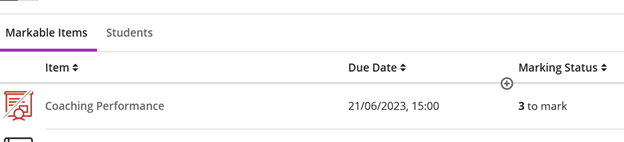 Marking Status highlighted in Gradebook